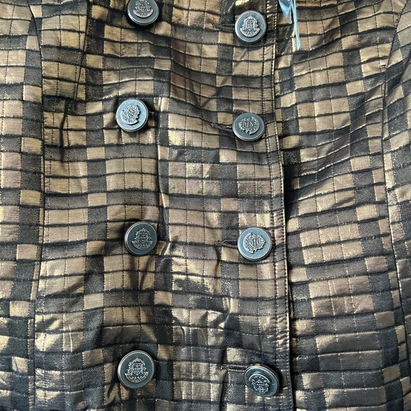 NWT Vertigo Paris Amelia Metallic Coat in Bronze - Picture 6 of 11